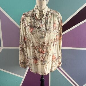 Floral Cream Women's Top